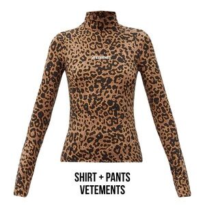 Vetements | 2-Piece Outfit | Shirt + Pants Set | Leopard Print